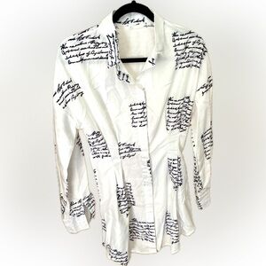 New! Shirt Dress w/ cinched waist. Size M.